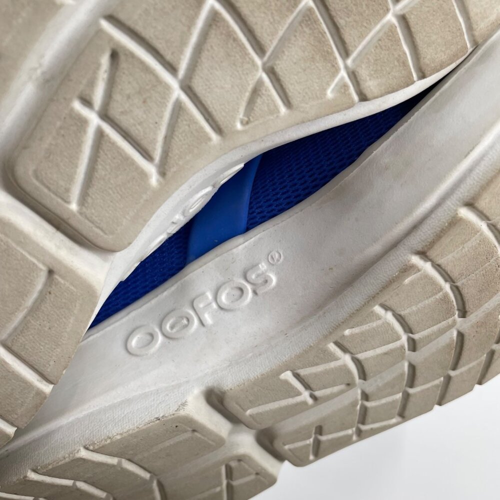 Oofos OOmg Eezee Recovery Low Mesh Slip On Shoes Orthopedic Blue Womens Size 10 - Picture 4 of 7